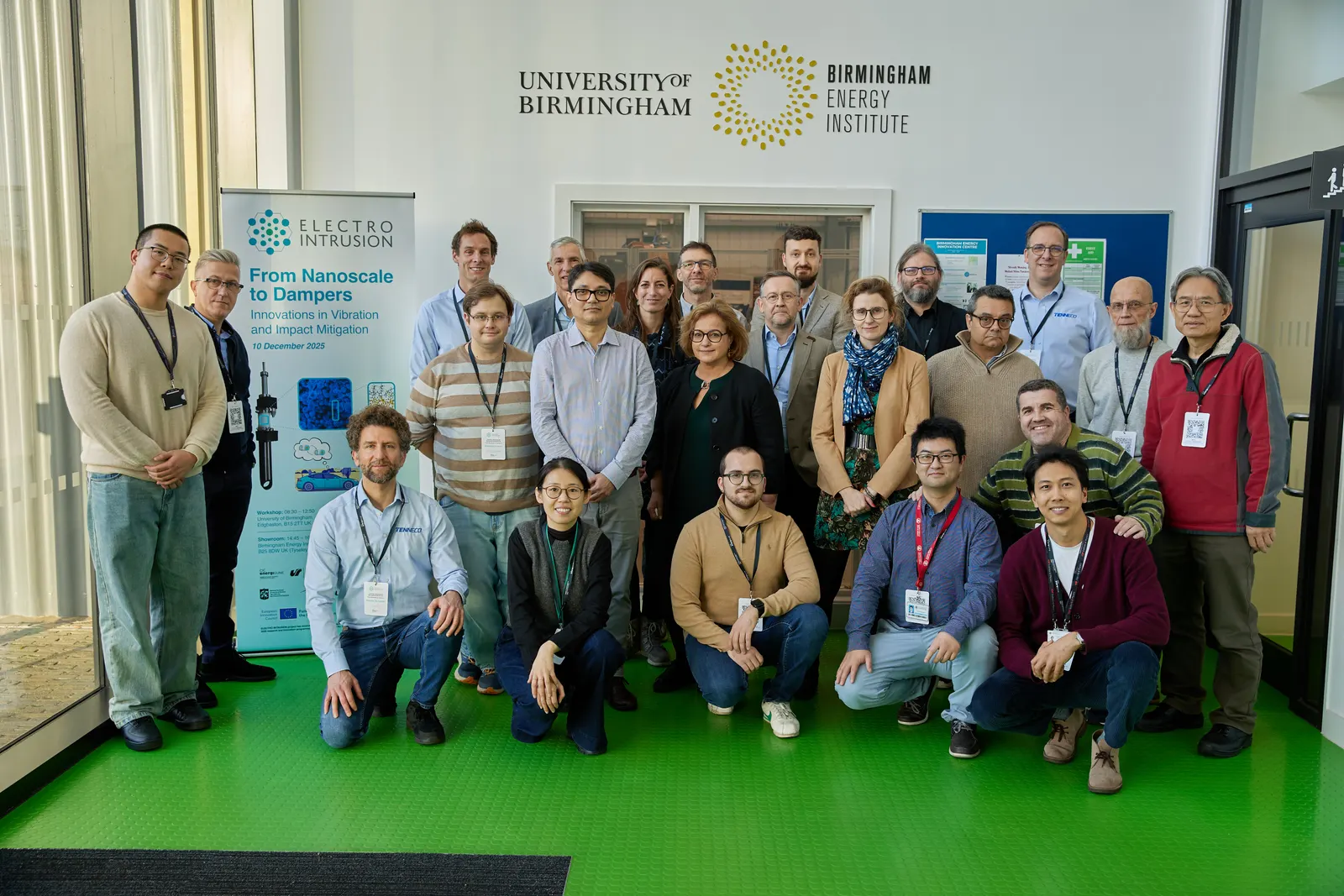 Conference delegates gathered for a group photograph at the University of Birmingham