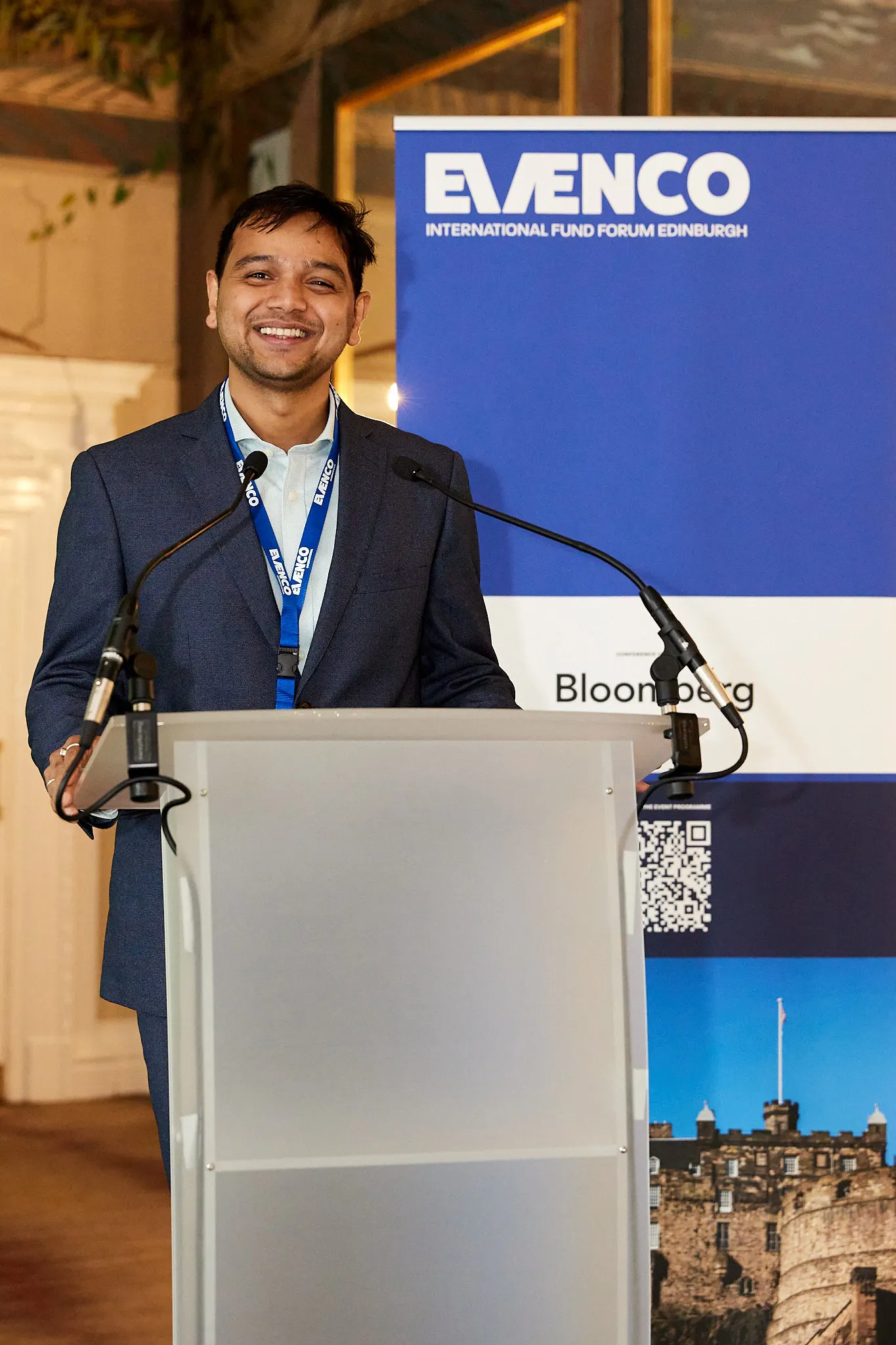 Conference session in progress at an Edinburgh venue