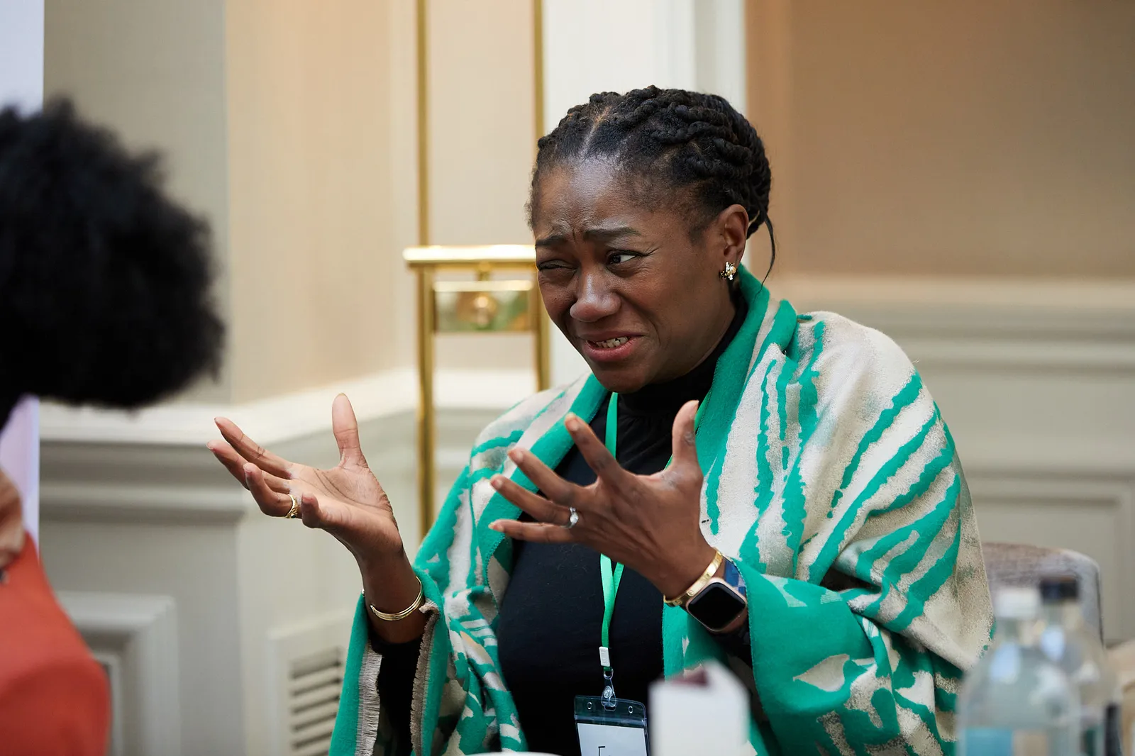 Speaker leading an interactive workshop session